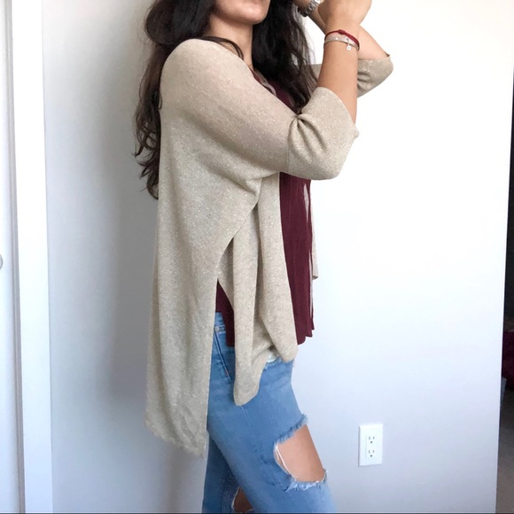 Massimo Dutti cardigan sparkly gold - Picture 2 of 8